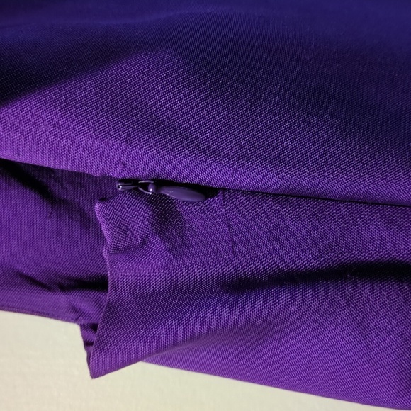 Diane Von Furstenberg purple silk dress size 4 - Picture 5 of 8